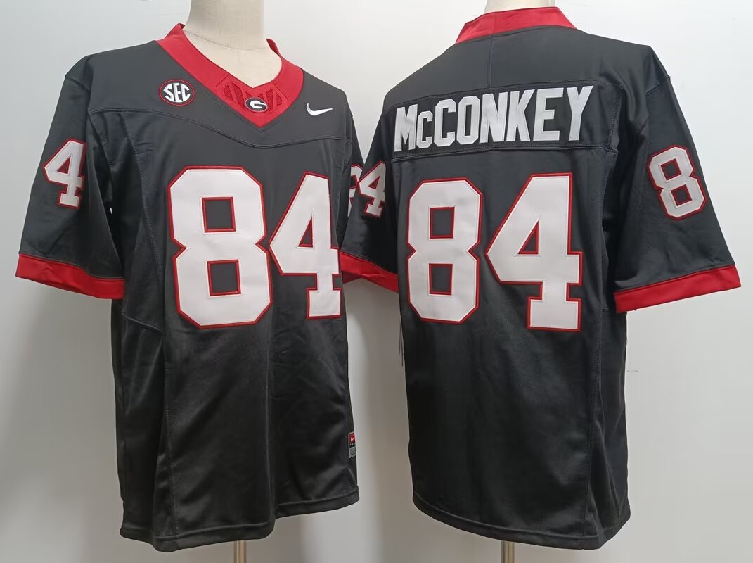 2024 NCAA Men Gonzaga Bulldogs #84 Ladd McConkey black nike jersey